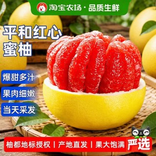 红柚 彩箱福建平和红心柚子新鲜水果整箱当应季红柚琯溪蜜柚现摘保存