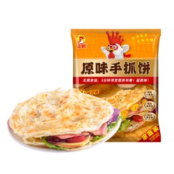 正新 手抓饼原味面饼皮葱油饼家庭装半成品早餐速食煎饼正品旗舰店