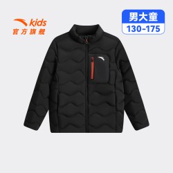 安踏 WWF安踏儿童男大童轻薄羽绒服2026秋冬新款户外保暖立领羽绒外套