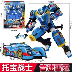 叻猫动漫 托宝战士 7601 音速雷霆变形机器人