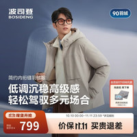 波司登 【90绒加厚】羽绒服男士冬季连帽宽松短款休闲外套