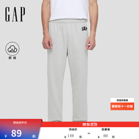 Gap 碳素磨毛抓绒男士休闲长裤