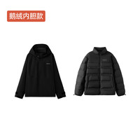 移动端：media storm 鹅绒内胆三合一冲锋衣STORMCREW通勤户外防风防水外套男