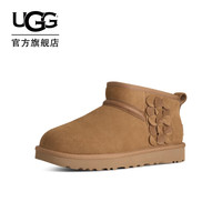 UGG 冬季新款女士侧边立体缝饰雪地靴 1184116CHE | 栗色