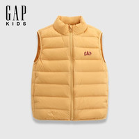 Gap 男童大童 基础款羽绒服马甲 黄色 150 cm(12-13岁)