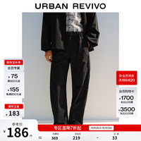 UR UR2026秋季新款男装潮流休闲机能扣带腰带弯刀裤