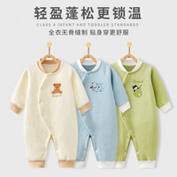 班杰威尔 保暖连体衣  加厚斜扣蓝苹狗 73cm