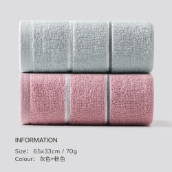 无印良品 新疆长绒棉毛巾 2条