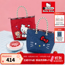 LeSportsac 乐播诗HelloKitty凯蒂猫联名新款可爱双面单肩托特包生日礼物 牛仔色的凯蒂猫
