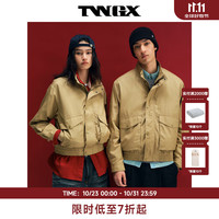 TEENIE WEENIE 小熊男装立体口袋立领美式休闲简约夹克外套 米色 M