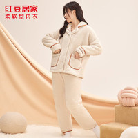 红豆居家 泡泡绒家居服套装