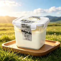 天润 新疆网红奶皮子酸奶 800g*1桶 买一送一