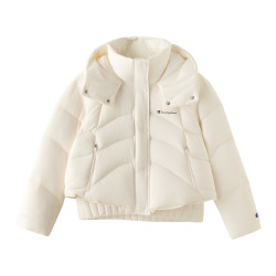 Champion 冠军短款羽绒服女2026秋季新款立领羽绒外套潮