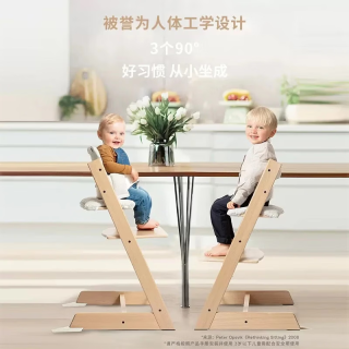 STOKKE 成长椅5件套TT婴儿多功能儿童高脚餐椅学坐椅 五件套含赠坐垫-羊绒灰-护栏-餐盘