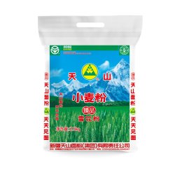 天山 新疆面粉臻品雪花粉奇台中筋2.5kg小麦粉家用5斤原味