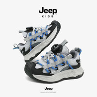 Jeep 百搭儿童运动鞋中 灰蓝 37