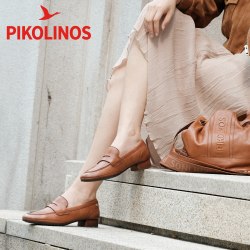 PIKOLINOS 派高雁牛皮乐福鞋 一脚蹬粗跟