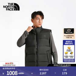 北面 羽绒马甲男600蓬鹅绒防泼溅防风休闲羽绒保暖背心|8GK2 JK3/宇宙黑 3XL /190