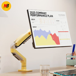 ERGONOMIC NB F80桌面旋转显示器支架双屏