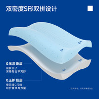 梦百合 0压深睡枕 冰沁蓝 8-12cm 记忆枕