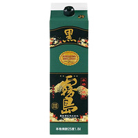 黑雾岛 名企严选 黑雾岛烧酒日本本格甘薯芋烧酒 黑白赤金地瓜烧大瓶装 黑雾岛 1.8L1800mL 纸盒装