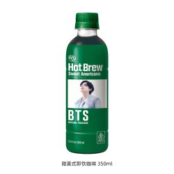 HY 韩国BTS联名HotBrew即饮瓶装咖啡美式效期至2027年2月