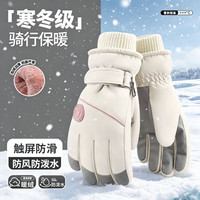 炫之迪 冬季女触屏手套户外骑行保暖防水滑雪手套 1双