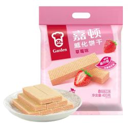 嘉顿 .草莓味 威化饼干400g