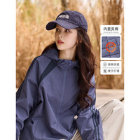 德玛纳 冬季户外棉服小提花北欧棉连帽发热绗棉女式棉衣