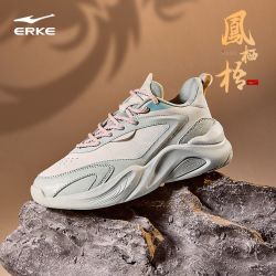 鸿星尔克 凤栖梧丨复古潮流老爹鞋女鞋秋季休闲百搭软底运动鞋增高