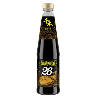 移动端：千禾 减盐26%蚝油家用凉拌点蘸炒菜火锅蘸料增鲜调味挤挤装555g