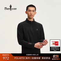 比音勒芬 POLARTEC系列 针织轻量抓绒蓄热保暖立领T恤