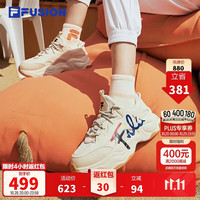 PLUS会员：FILA FUSION 斐乐潮牌女鞋BUBBLE老爹休闲跑步鞋泡泡鞋