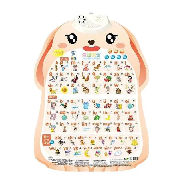 学而思 活动福利 汉语拼音异形兔子有声挂图 幼儿早教点读发声挂图 汉语拼音异形兔子有声挂图