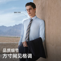 雅戈尔 全棉免烫长袖衬衫男VLDP119668IBY