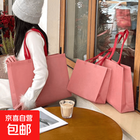 京喜 加厚手提服装袋无纺布手提袋手拎女装购物袋旅行袋外出 3个装25*20*10