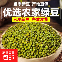 京喜 正宗东北绿豆新货五谷杂粮绿豆粥解暑绿豆汤绿豆糕 100克