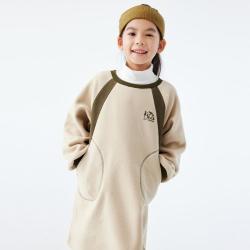 gxg.kids GXG童装春秋儿童裙子撞色拼接圆领连衣裙