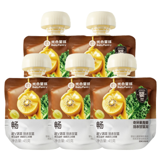 光合星球 babycare婴标果蔬泥婴幼儿宝宝辅食泥果泥无添加砂糖6月+45g*5袋
