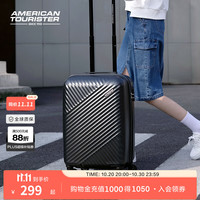 美旅 拉杆箱行李箱简约大容量万向轮 旅行箱TV7 TV7升级款-碳黑色 20英寸