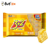 康师傅 3+2系列 香浓奶油味 苏打夹心饼干  500g/袋 袋装
