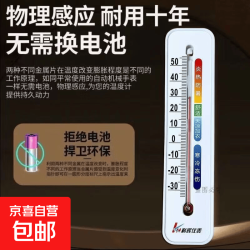 京喜自营-专用品牌 壁挂式温度计家居装饰室内家用高精度无需电池温度表创意装饰挂件 高精度温度计 1个