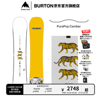 BURTON 男士Process老虎板滑雪单板运动装备106921/107121 10692111000-PurePopCamber 157cm