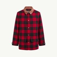 移动端：Woolrich 秋冬新品水牛格纹衬衫式外套Overshirt女士衬衣