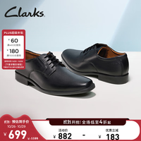 Clarks Tilden Plain系列 男士德比鞋 黑色 41