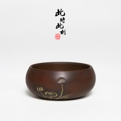 此时此刻 HTNXQT-85037B 陶瓷手绘茶杯 200mL以下 斗笠杯