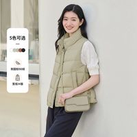 坦博尔 新款时尚轻便羽绒马甲女式短款轻柔立领休闲外搭背心外套潮