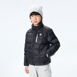 onmygame 男女童羽绒服防泼水运动外套童装保暖秋季上衣时尚简约款