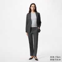 移动端：快干弹力轻型修身长裤优衣库女装/休闲裤裤子482177