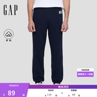 Gap 碳素磨毛抓绒男士休闲长裤